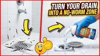 How to Remove Little Black Worms in Shower Drain Quickly😱🪱