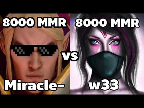 Miracle- 8000MMR Plays Invoker vs w33 8000MMR Plays Templar Assassin - Ranked Match Dota 2 Gameplay