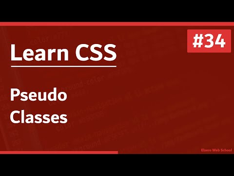 Learn CSS In Arabic 2021 - #34 - Pseudo Classes
