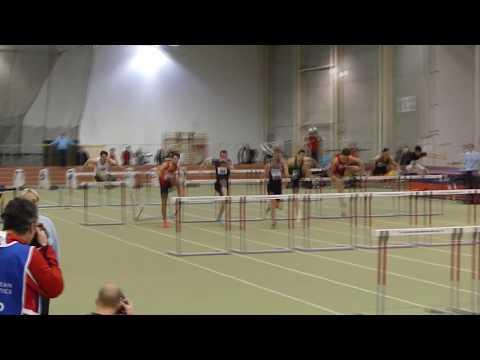 60 m-es férfi gátfutás döntő futama — Valdó fantasztikus egyéni csúcsa (lassítva)