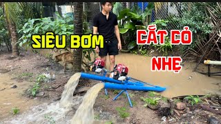 Zalo 0963.433.907- Siêu bơm nước từ máy cắt cỏ- Brush Cutter - Waster pump