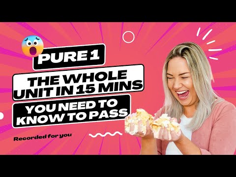 The whole of AS Level Pure 1 Mathematics in 15 mins