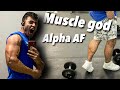 Muscle god Alpha Bodybuilder at The Gym | Jersey Flex