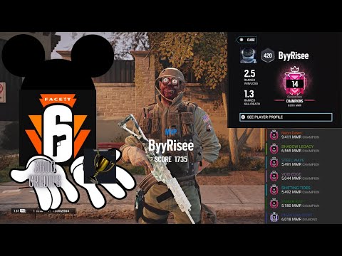 *BEST* #14 TOP CHAMPION WINNING FACEIT/ CHAMPION RANKED HIGHLIGHTS - Rainbow Six Siege Neon Dawn