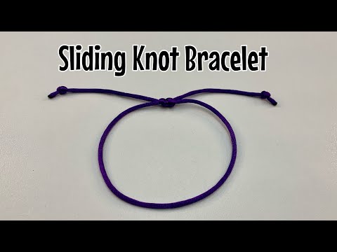 Sliding knot friendship bracelet - double slider