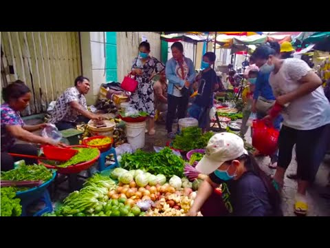 Cambodian Street Food - Asian Market Food View In Phnom Penh