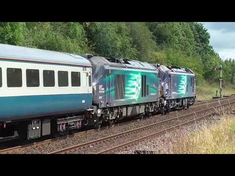 68004 and 88004/68016 on The Settle/Carlisle Explorer Tour, 12th August 2017