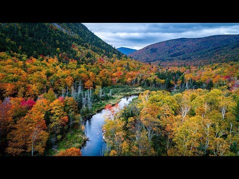 New England Fall Foliage - White Mountains - DJI 4K