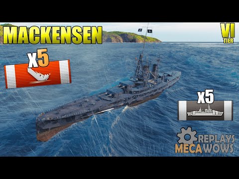 First Battle With Tier 6 Battlecruiser Mackensen | World of Warships