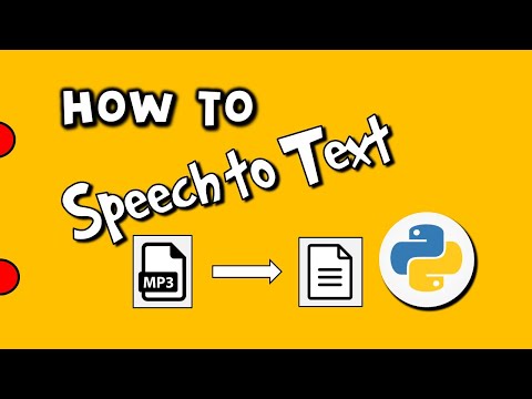 Speech to Text with Python Speech Recognition From MP3 File