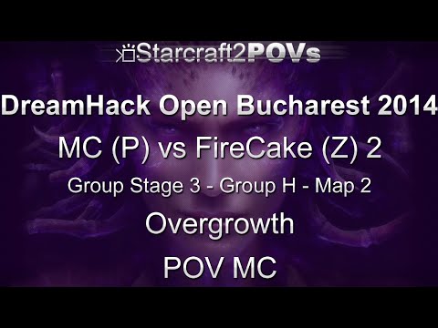 SC2 HotS - DH Bucharest 2014 - MC vs FireCake 2 - GS3 Group H - Map 2 - Overgrowth - MC