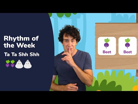 Rhythm of the Week #1 - Beet Beet Shh Shh (Ta Ta Rest Rest) w/ Mr. Rob - Rhythm Activity for Kids