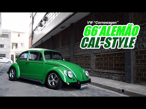 VW Cal-Style | Fusca 66 Alemão com Teto Solar Original de Fábrica