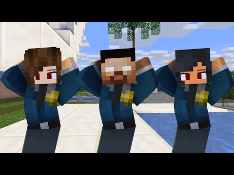 MONSTER SCHOOL : CHICKEN WING MEME POLICE APHMAU, JULIA, HEROBRINE - MINECRAFT ANIMATION
