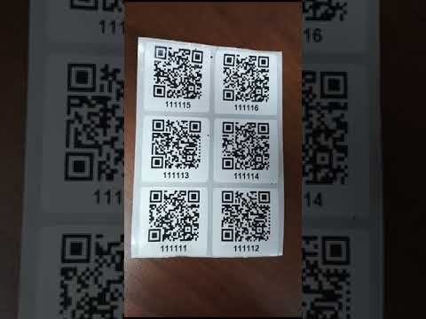 Maa✦QRコードシール付塩ビシート✦UVラミネート付✦60cm×60cm Digital UV Printing On QR Code Label in Vadodara | ID: 2857218094497