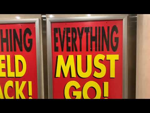 FINAL RIDE: Schindler 300A Hydraulic Elevator at JCPenney, Smith Haven Mall, Lake Grove, NY