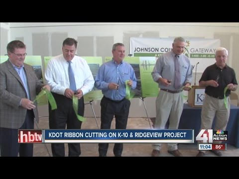 KDOT ribbon cutting on K-10 & Ridgeview project
