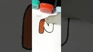 How To Draw Bubble Letter “N” #bubble #letter #drawing #handwriting