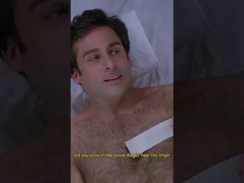 Did you know that for in the 40 year old virgin, Steve Carell's chest was waxed for real?