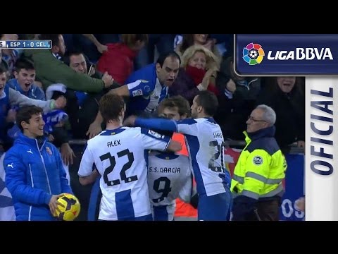 Golazo de Sergio García (1-0) en el RCD Espanyol - Celta