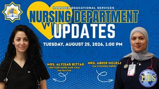 HES 2026-2027  Nursing Department Updates