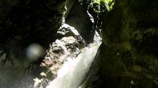 preview picture of video 'Canyoning Burggrabenklamm | letze Rutsche'
