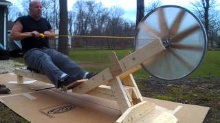 Home built rowing machine