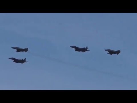 INIOCHOS 2016  HAF-USAF flyby F-4 F-16 F-15