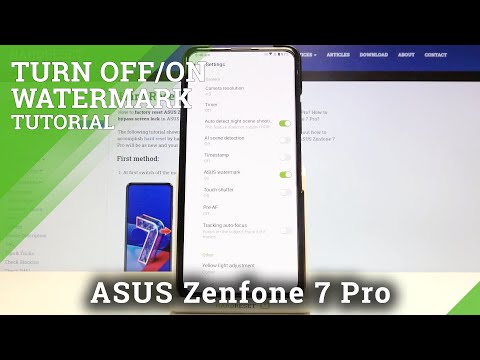 How to Find Camera Watermark Settings on ASUS Zenfone 7 Pro – Configure Camera Watermark