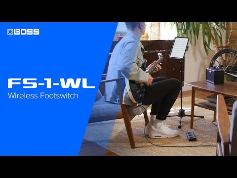 BOSS FS-1-WL Wireless Footswitch | Bluetooth Page Turner, YouTube Controller, and more