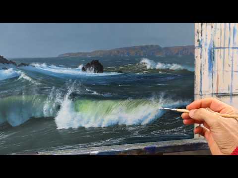 Painting a highly realistic seascape scene - with just two layers