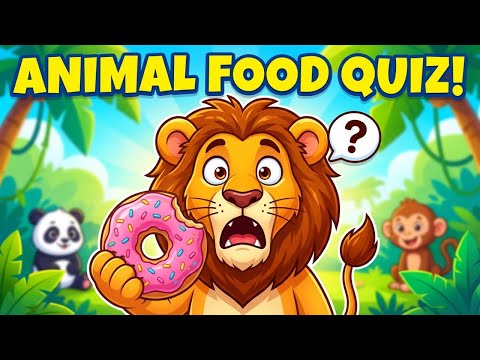 Guess the Animal Food! 🥕🥩 Fun Quiz Game for Kids