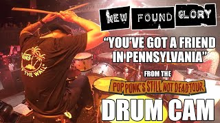 Music video thumbnail preview for New Found Glory - You've Got A Friend in Pennsylvania (Drum Cam) - Philadelphia, PA - 10-3-2021 by New Found Glory