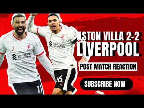 SHOCKING MISSES from Jota and Nunez! Aston Villa 2-2 Liverpool REACTION