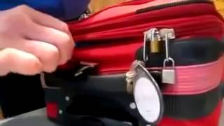 Easy way to open a locked bag If you Travel with a locked suitcase WATCH THIS