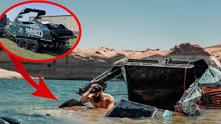I Sunk My Brand New $400k Pavati Boat- 95 Foot Deep Recovery With @Adventures with Purpose