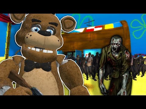 Zombie Survival at the Krusty Krab in Gmod! - Garry's Mod Multiplayer Zombie Apocalypse