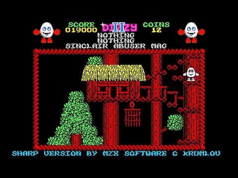 Sharp MZ-800 Game: Dizzy 2 - Treasure Island Dizzy (1988)