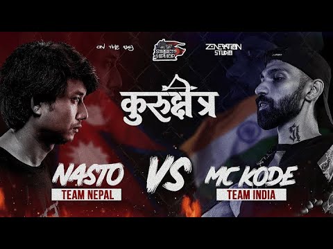 NASTO VS MC KODE NEPAL VS INDIA HISTORICAL RAP BATTLE    #nasto #mckode #nastovsmckode