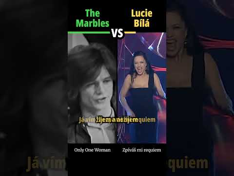 THE MARBLES vs LUCIE BÍLÁ - Zpíváš mi requiem / Only One Woman - #hudba #shorts #versus