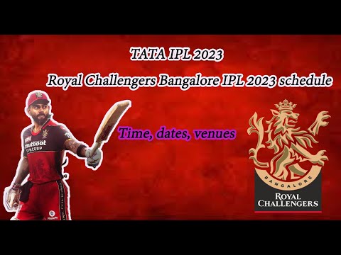 RCB IPL 2023 schedule | All 14 matches schedule of Royal Challengers Bangalore #rcb #ipl #ipl2023
