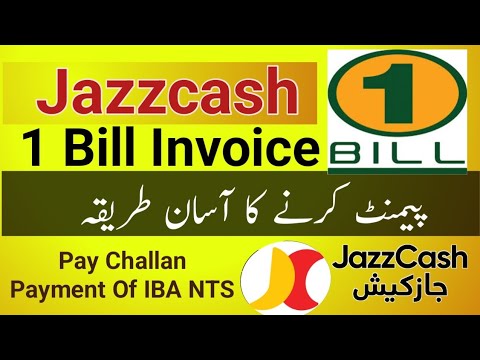 How to pay 1bill invoice through jazzcash | 1Bill invoice jazzcash | One bill challan payment IBA