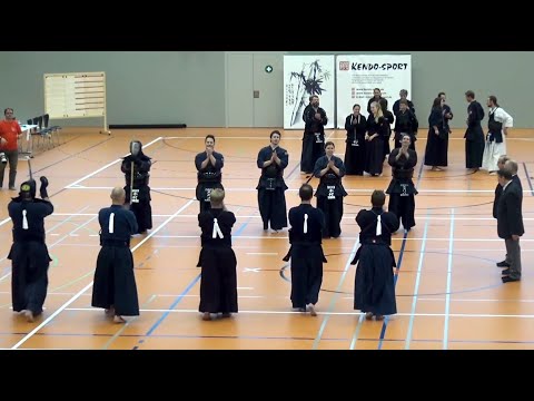 Schweizermeisterschaft Kendo 2018 - Finale Teams - TSK Basel vs Budokan Zürich 1