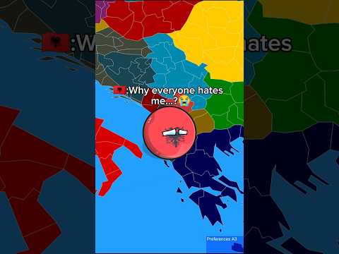 Real friends of Albania 🇦🇱 😰🤔#shorts #countryballs #albania