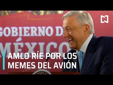 AMLO ríe por los memes de la rifa del avión presidencial - En Punto