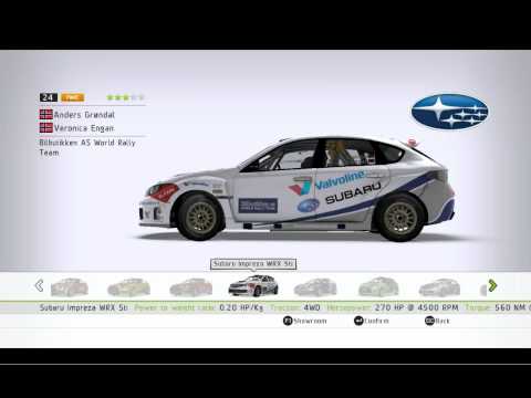 WRC2 2011 - All Cars from the game (HD 720p)