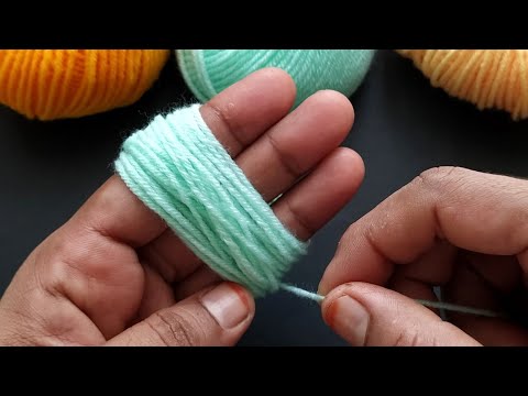 Amazing 3 Woolen Flower ideas with Fingers | Hand Embroidery Amazing Trick