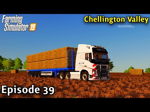 FS19 Timelapse - Chellington Valley Seasons Yr3 Ep 39 CLEARING A LOT OF STRAW BALES