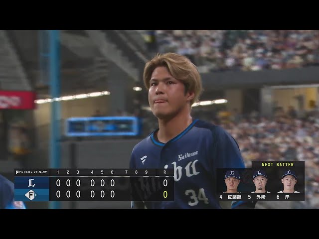 【6回裏】粘り強いピッチング!! ライオンズ・甲斐野央 2奪三振の3者凡退に抑える!!  2024年9月10日 北海道日本ハムファイターズ 対 埼玉西武ライオンズ
