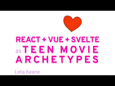 Image thumbnail for talk React, Vue, and Svelte as Teen Movie Archetypes